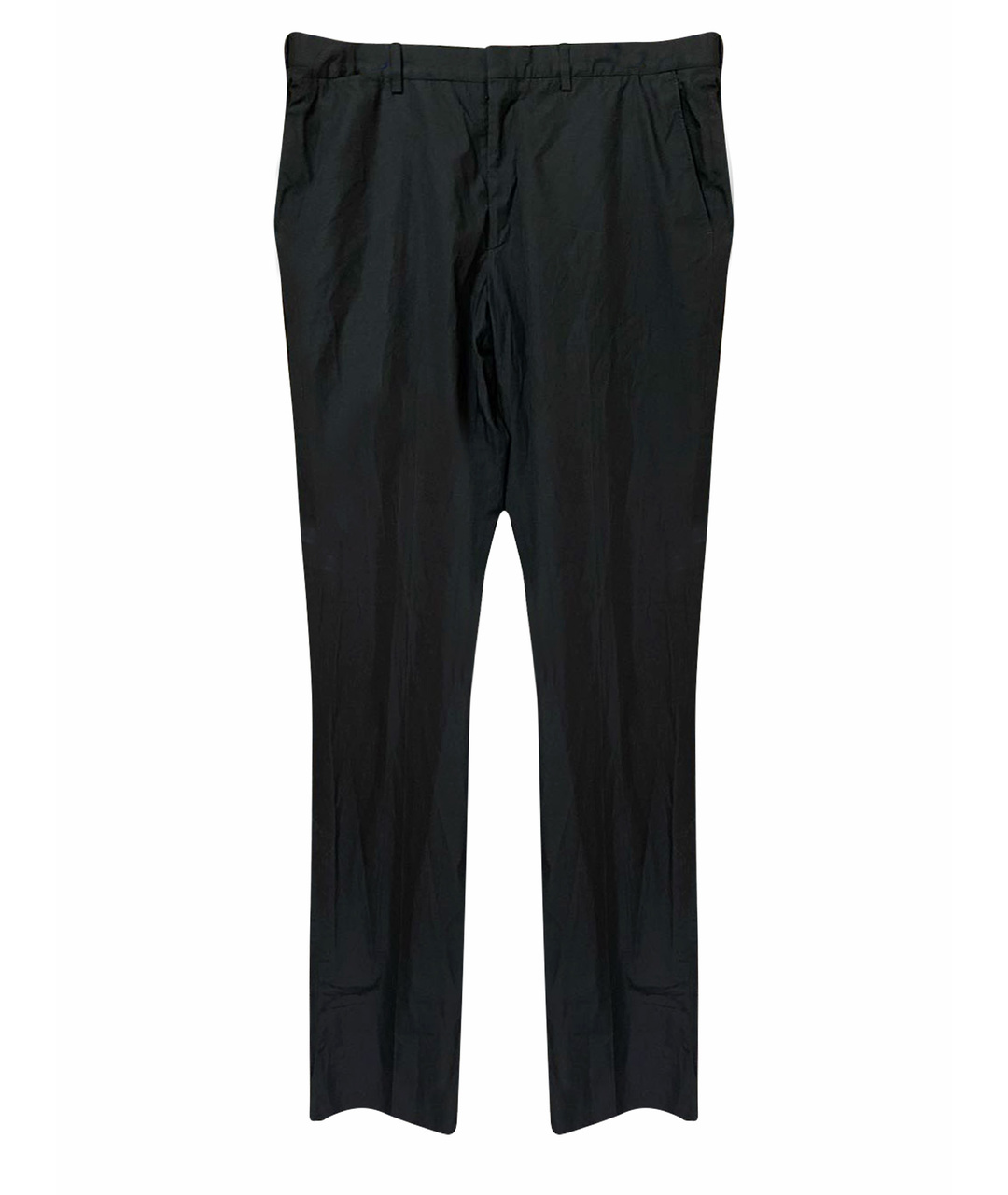 BURBERRY Черные хлопковые классические брюки, фото 1