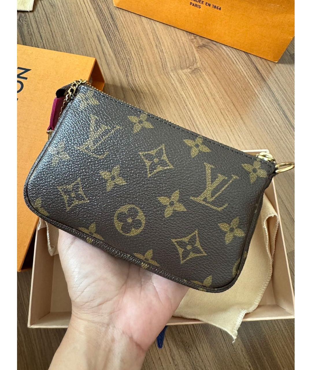 LOUIS VUITTON Коричневая сумка с короткими ручками, фото 8