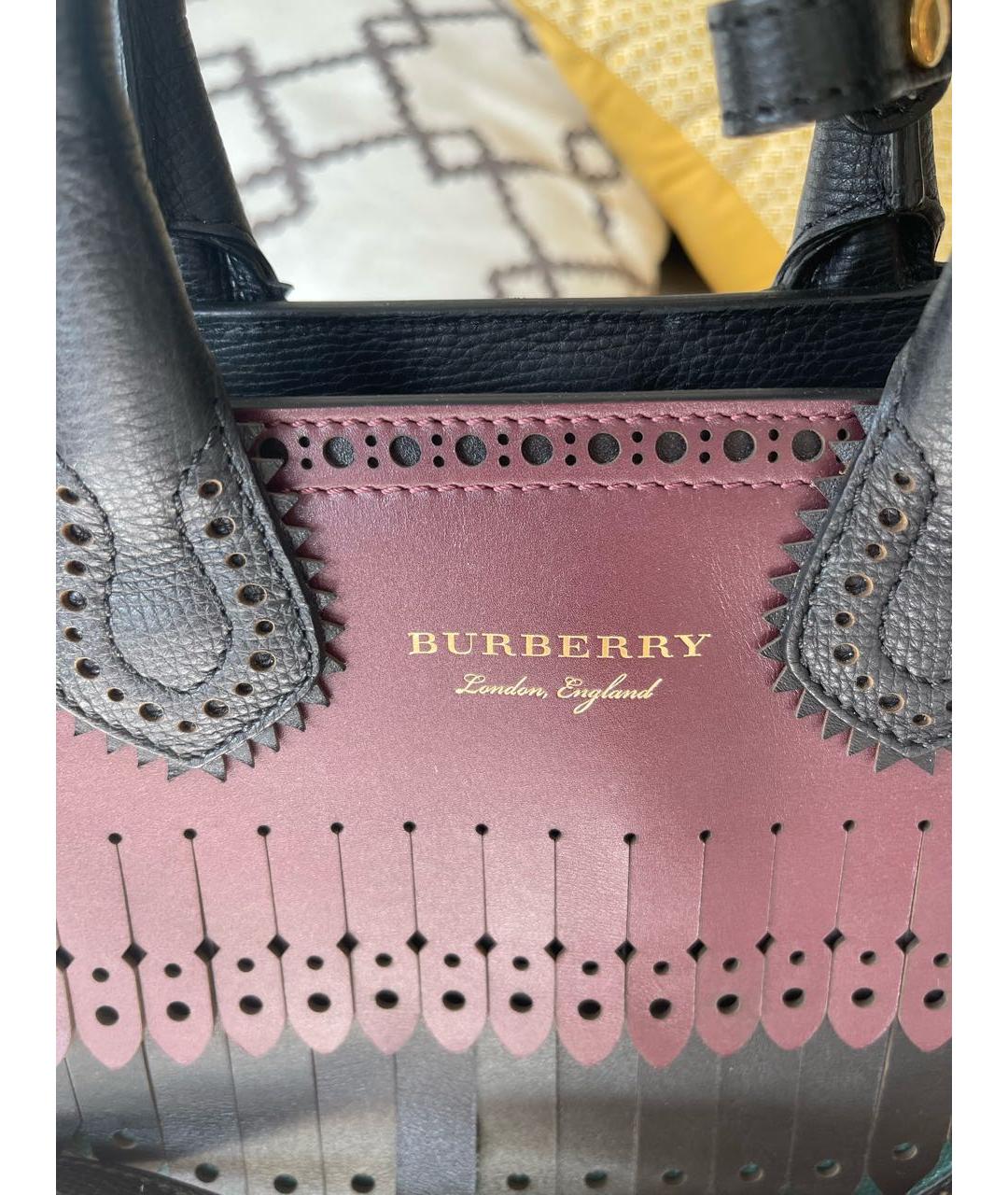 BURBERRY Мульти кожаная сумка с короткими ручками, фото 6