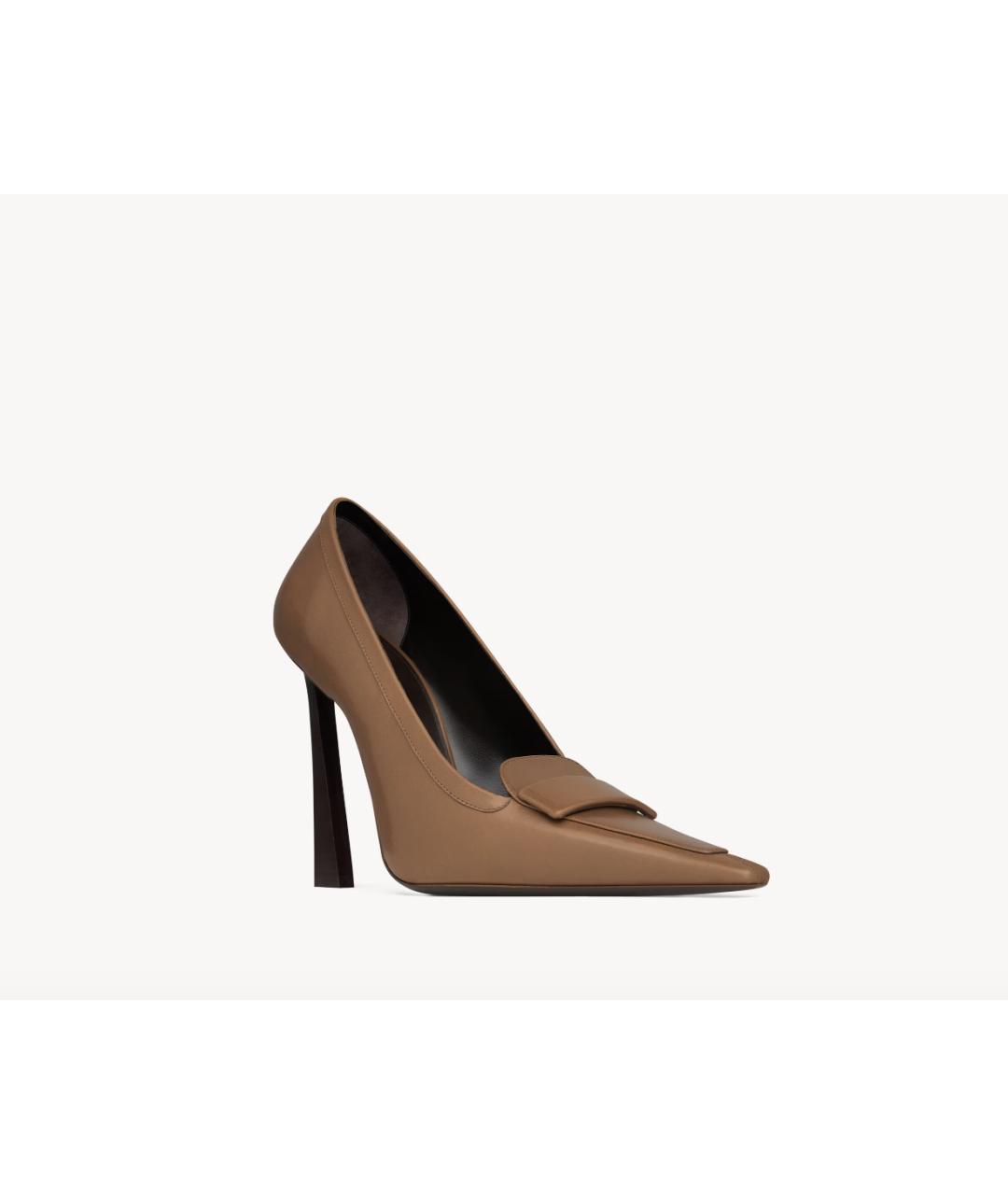SAINT LAURENT Коричневые туфли, фото 3