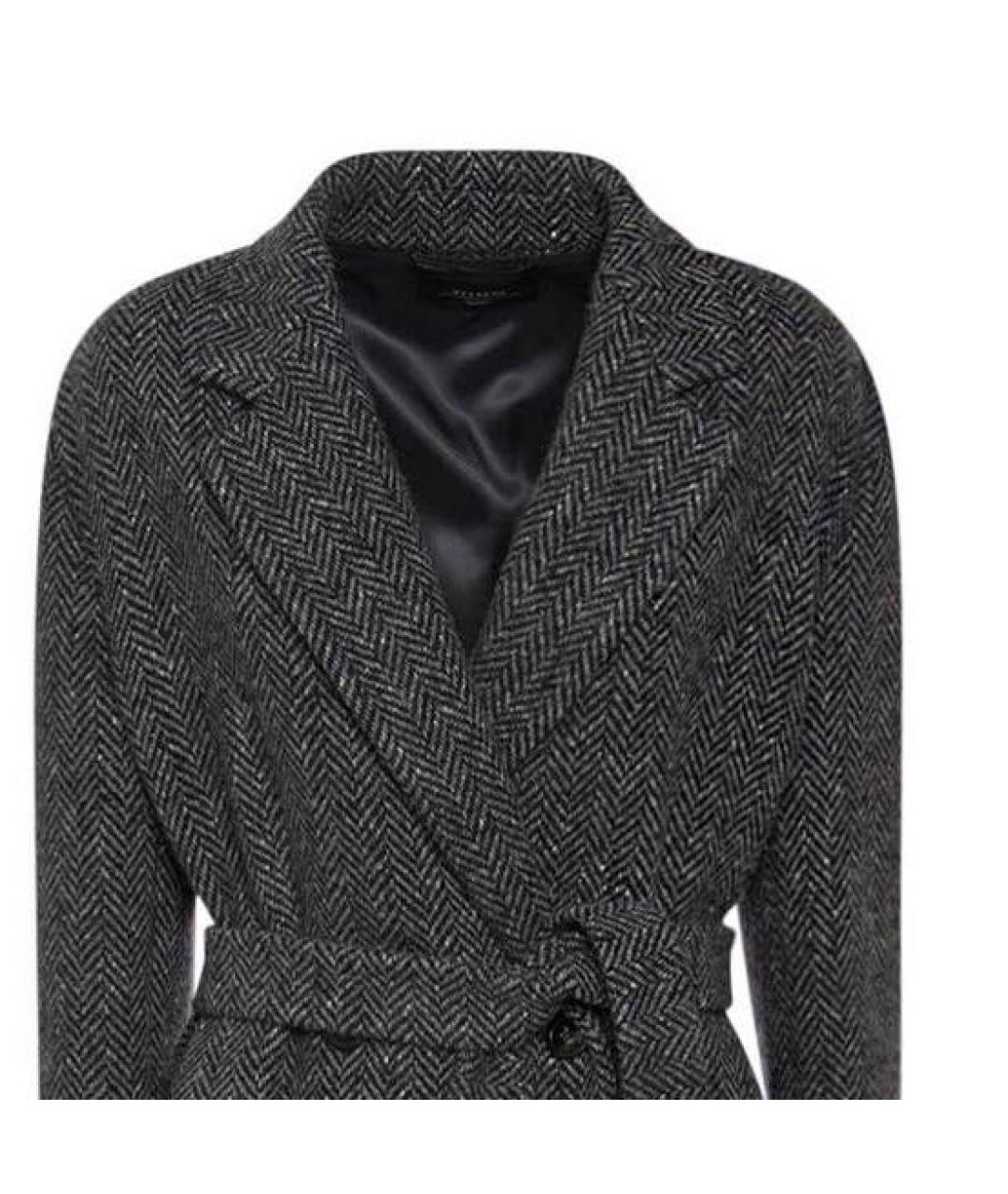 'S MAX MARA Серое шерстяное пальто, фото 4