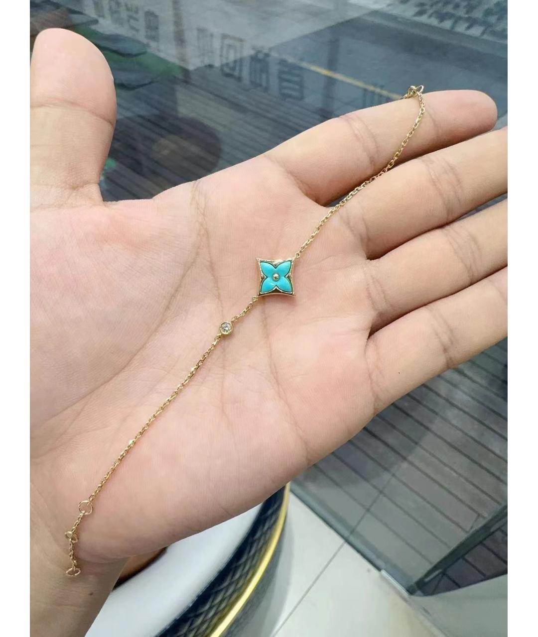 LOUIS VUITTON Бирюзовый браслет из розового золота, фото 4