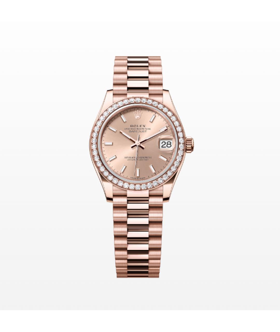 ROLEX Розовые часы из розового золота, фото 3