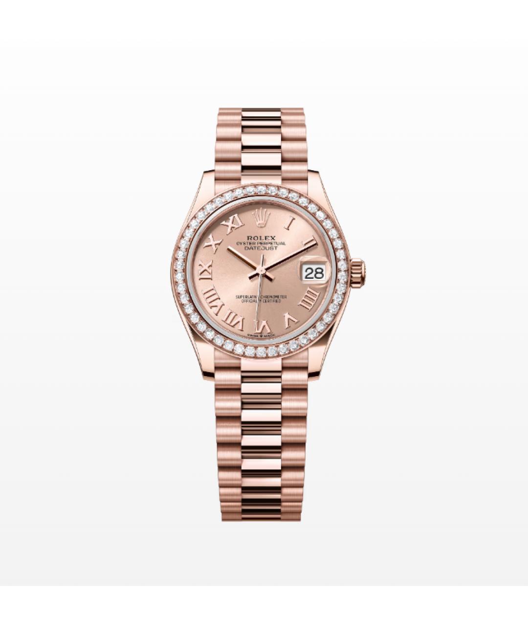 ROLEX Розовые часы из розового золота, фото 3