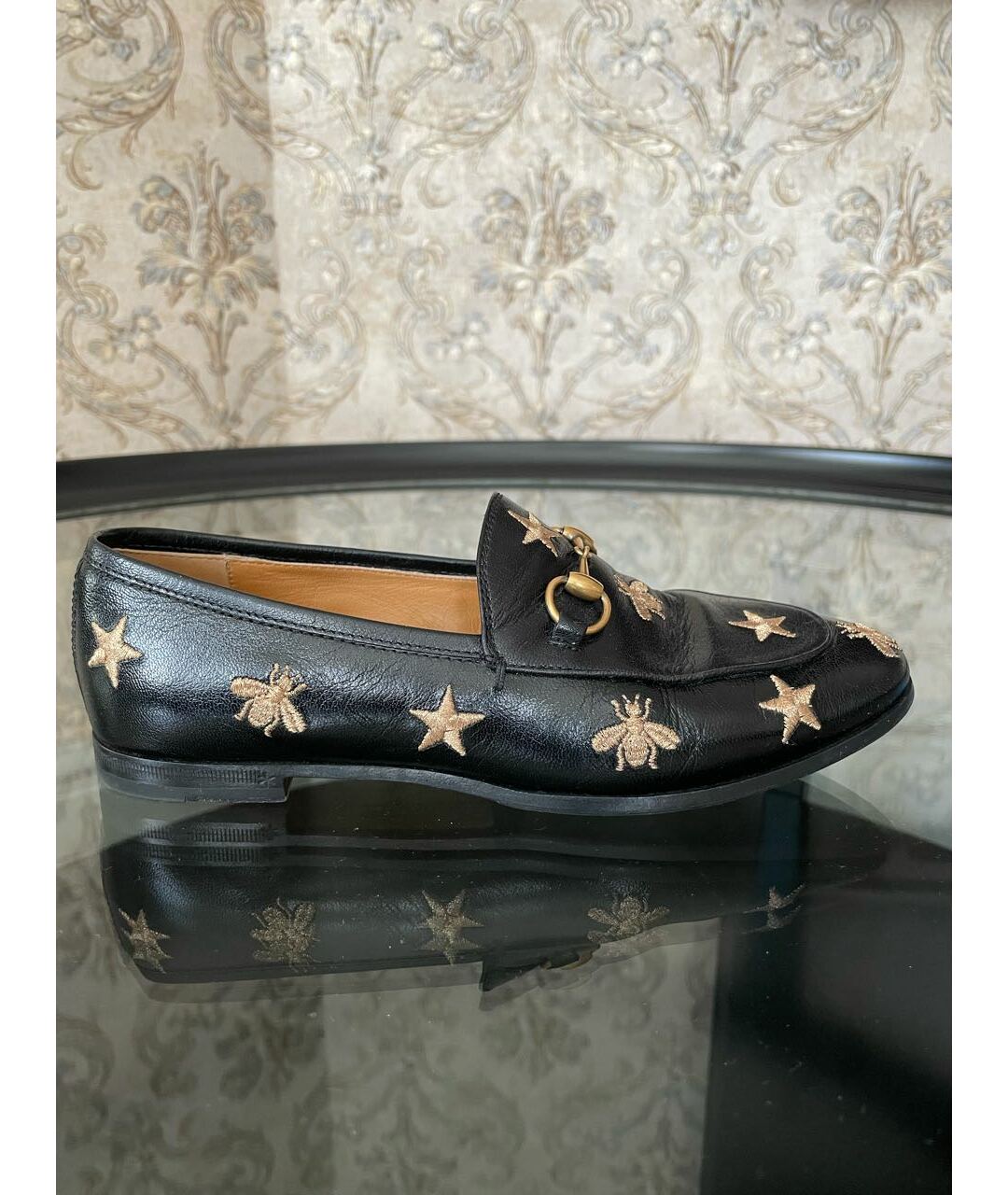 GUCCI Черные кожаные лоферы, фото 5