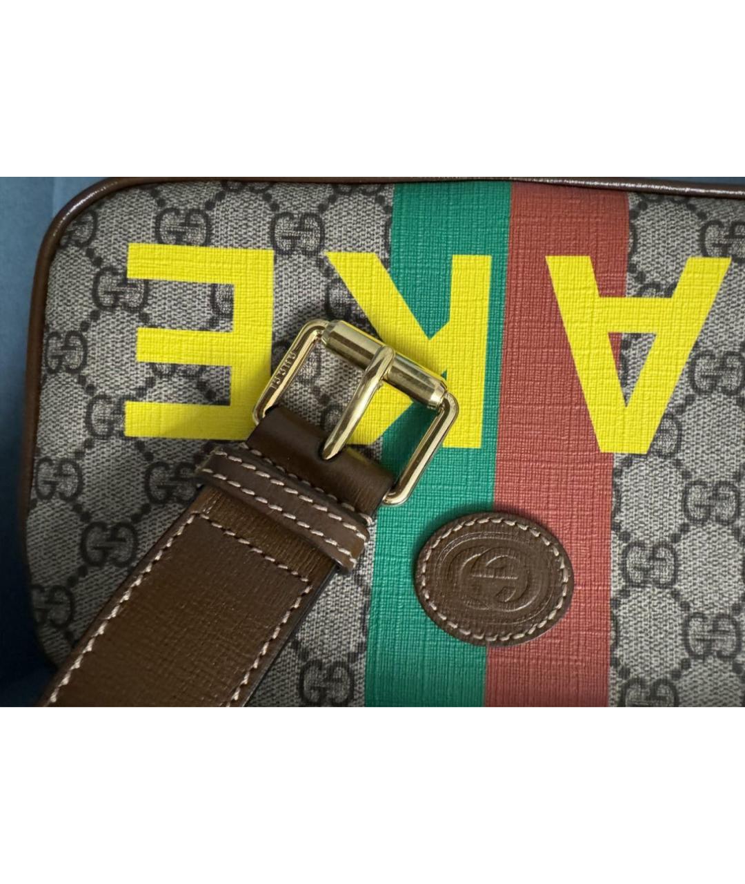 GUCCI Бежевая поясная сумка, фото 3