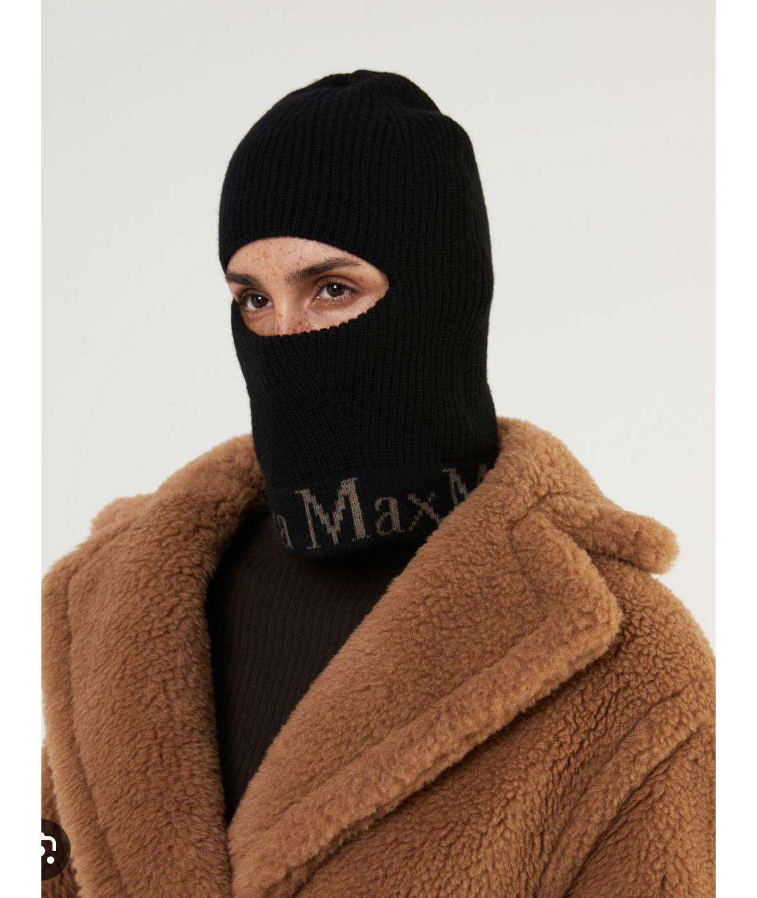 MAX MARA Антрацитовая шерстяная шапка, фото 3