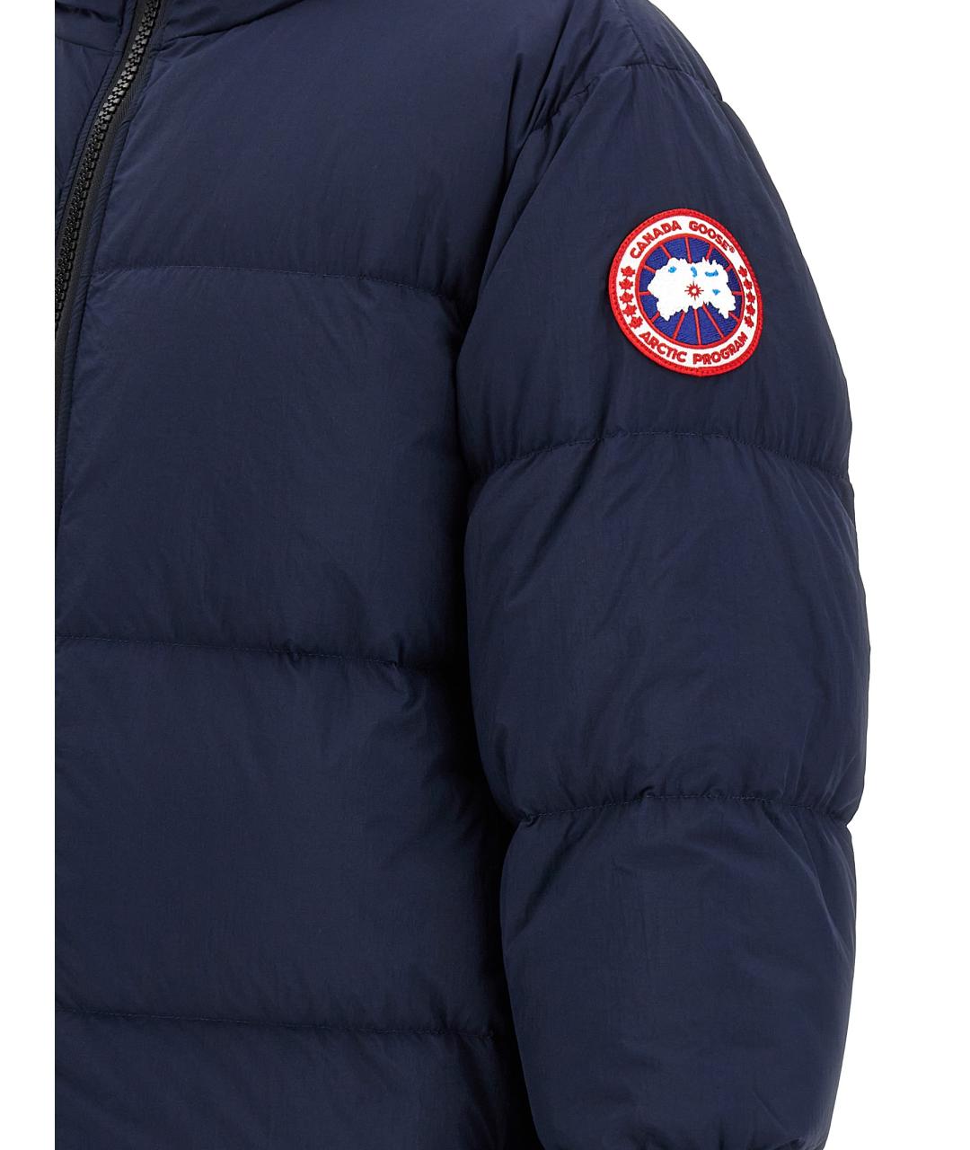 CANADA GOOSE Темно-синяя полиамидовая куртка, фото 4