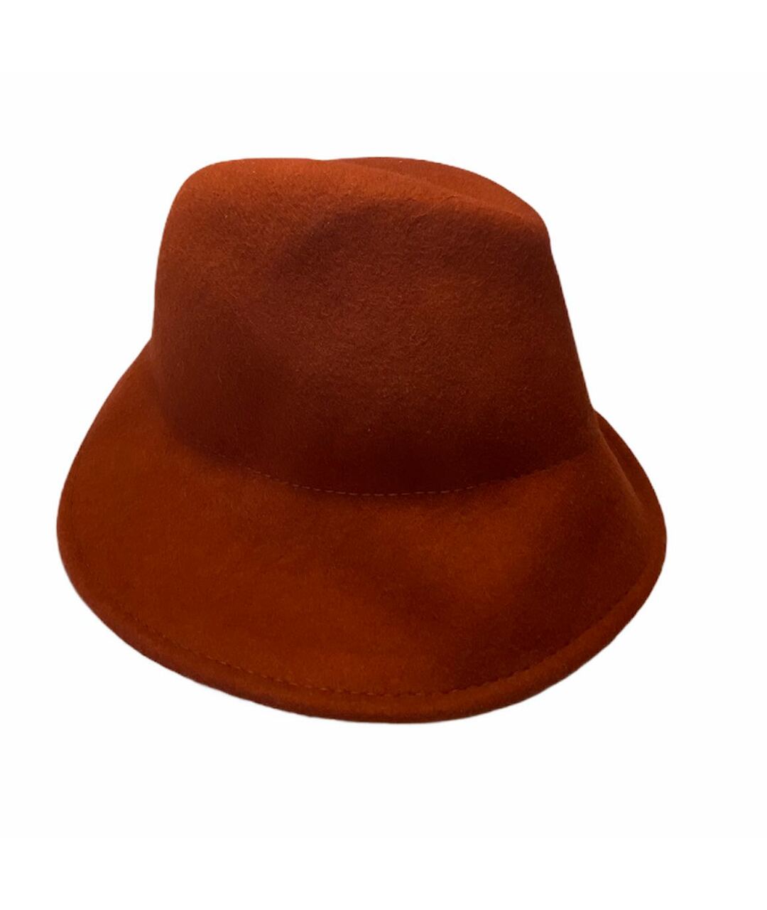 MAURO GRIFONI Коричневая шерстяная шляпа, фото 4