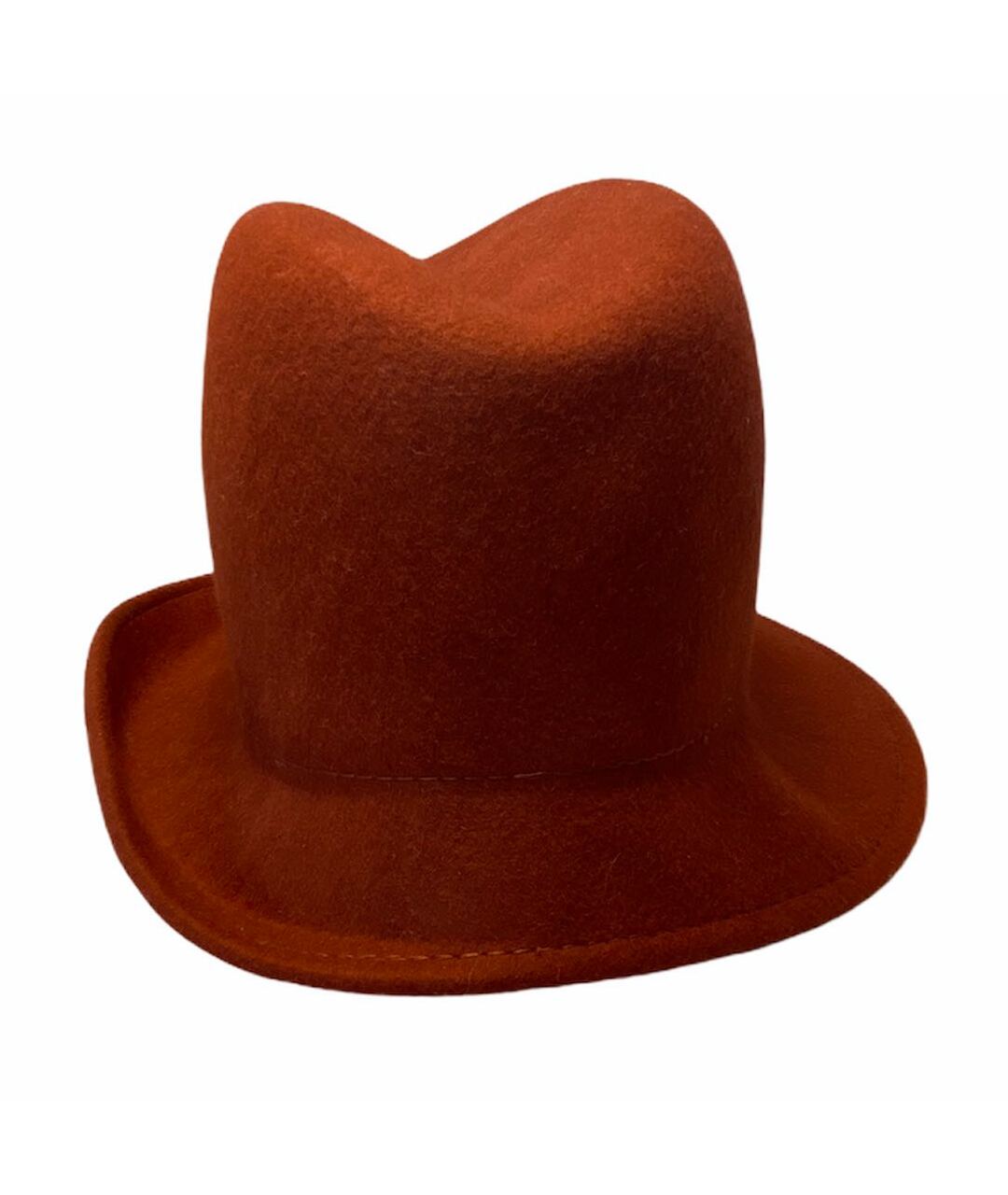 MAURO GRIFONI Коричневая шерстяная шляпа, фото 3