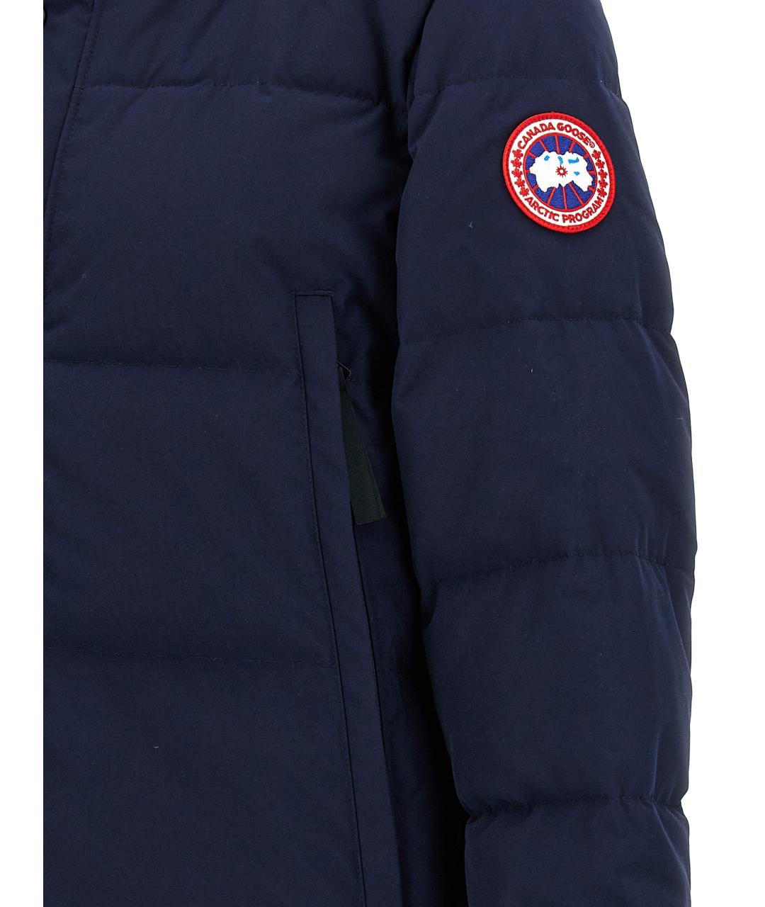 CANADA GOOSE Темно-синяя полиэстеровая куртка, фото 4