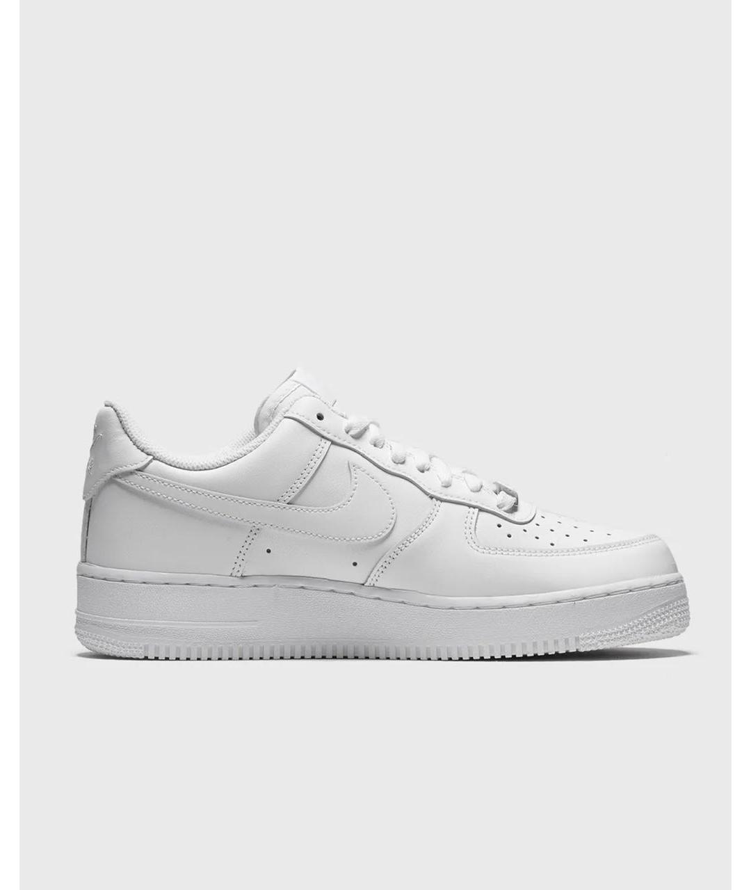 NIKE Белые кожаные низкие кроссовки / кеды, фото 3