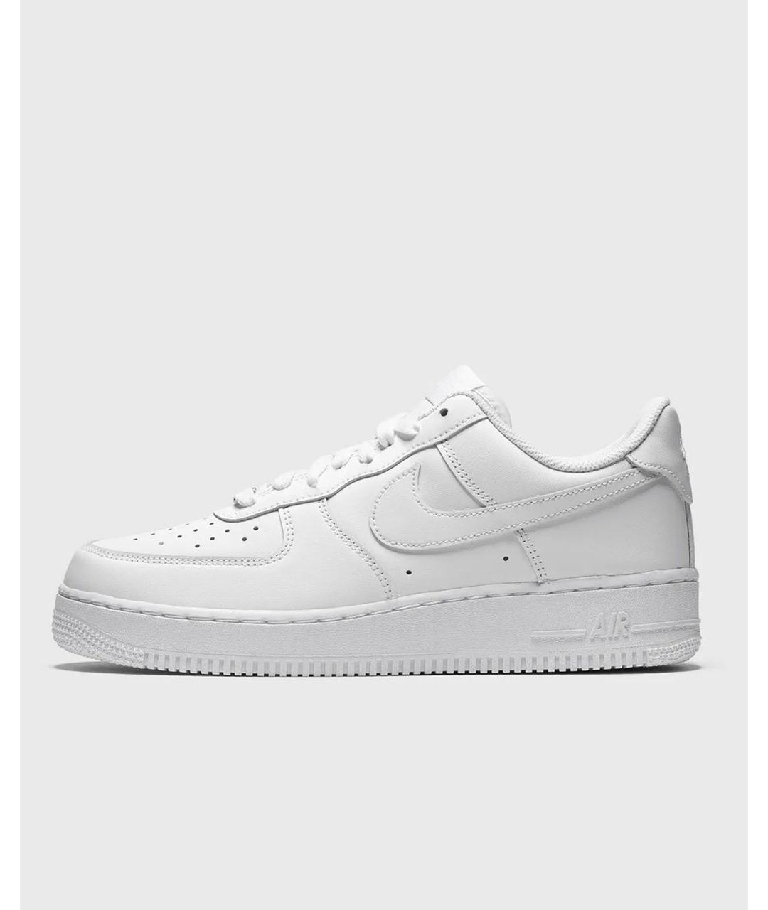 NIKE Белые кожаные низкие кроссовки / кеды, фото 7