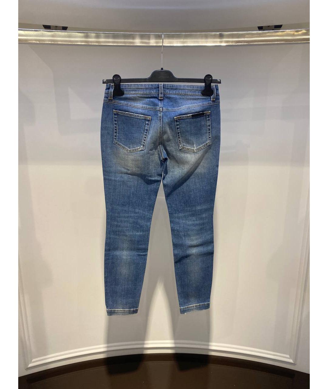 DOLCE&GABBANA Синие прямые джинсы, фото 2