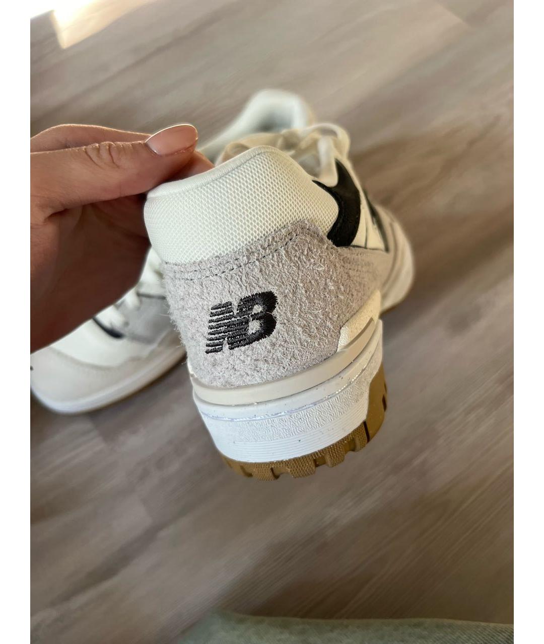 NEW BALANCE Белые кожаные кеды, фото 3