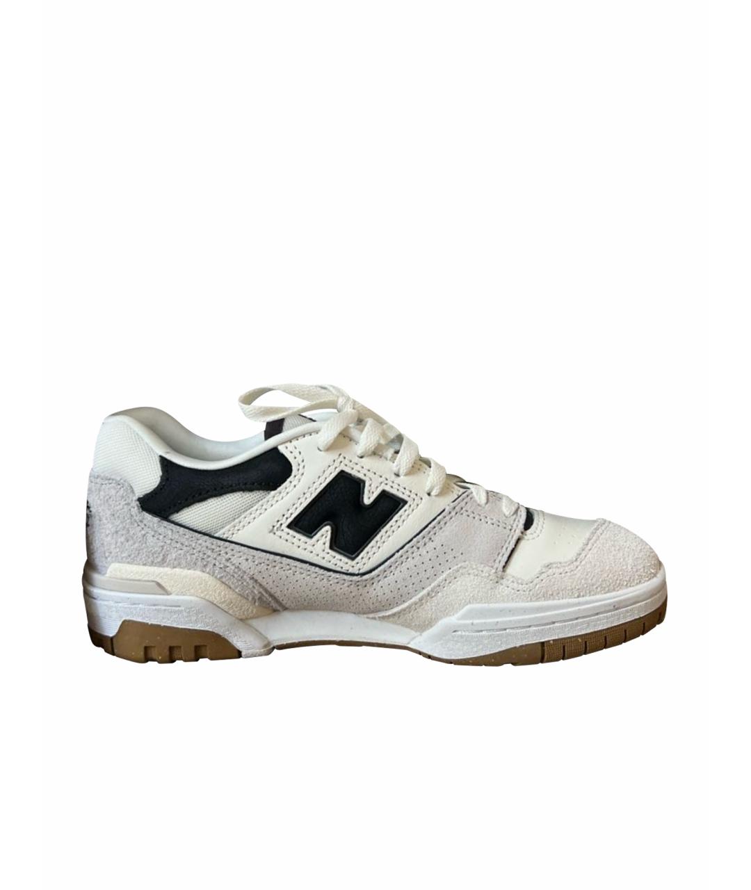 NEW BALANCE Белые кожаные кеды, фото 1