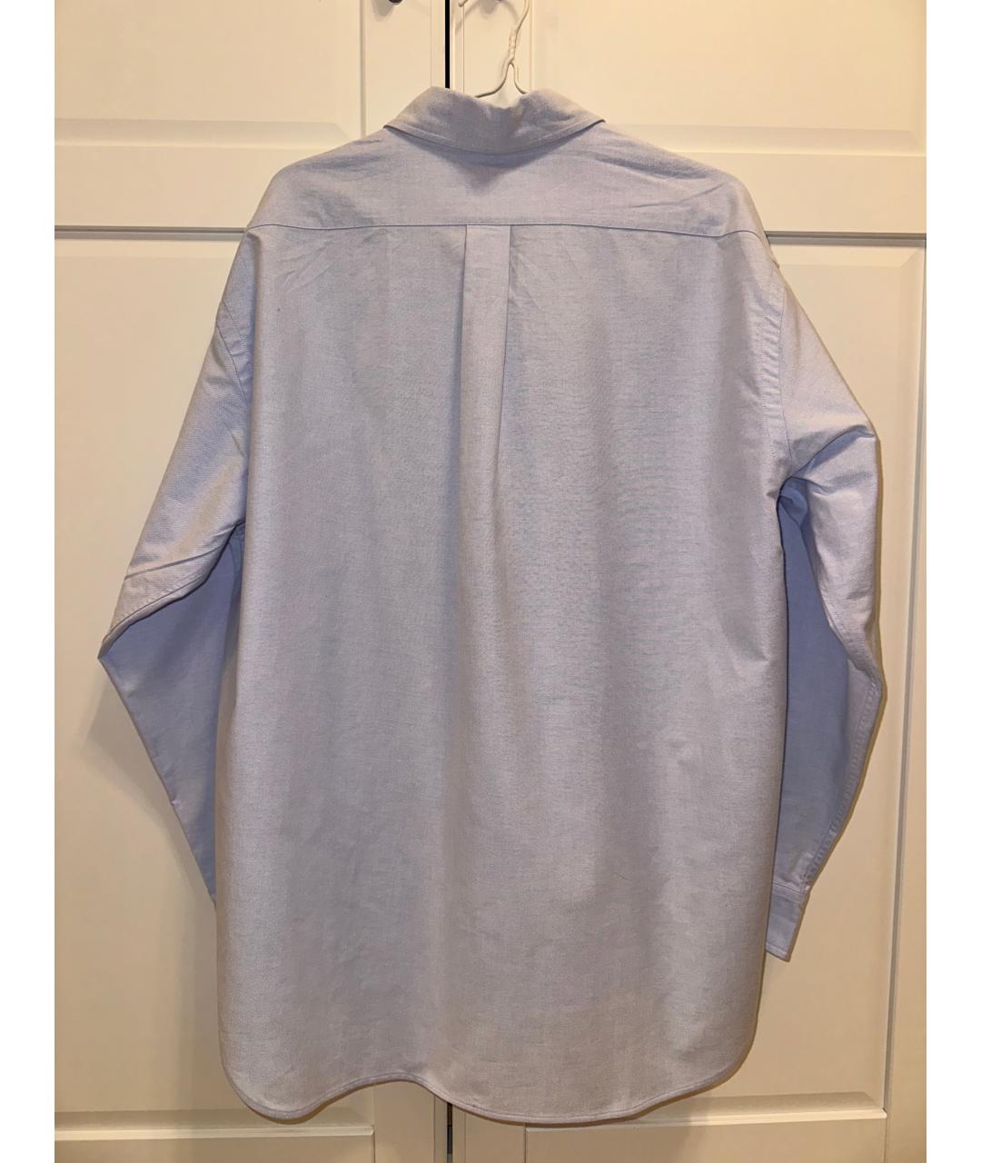 PRADA Голубая хлопковая рубашка, фото 4