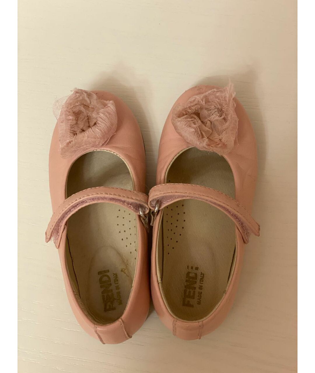 FENDI Розовые кожаные туфли, фото 3