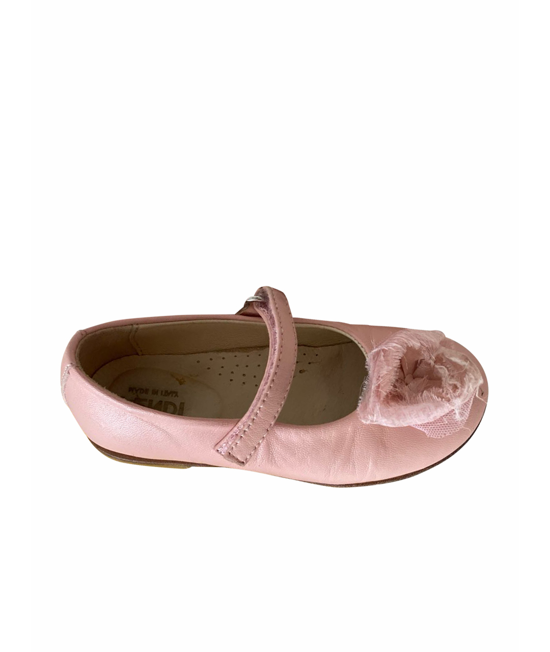 FENDI Розовые кожаные туфли, фото 1