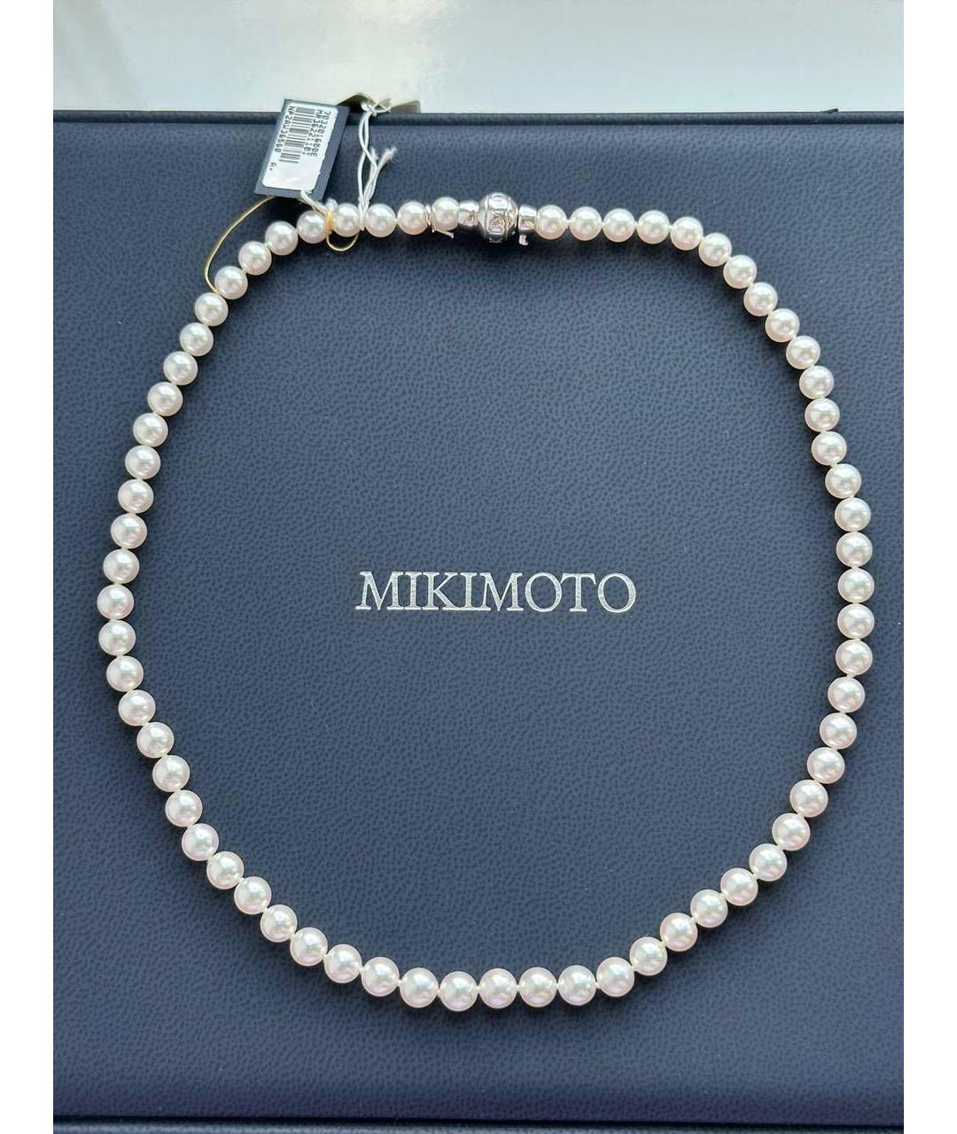 Mikimoto Белое жемчужное колье, фото 2