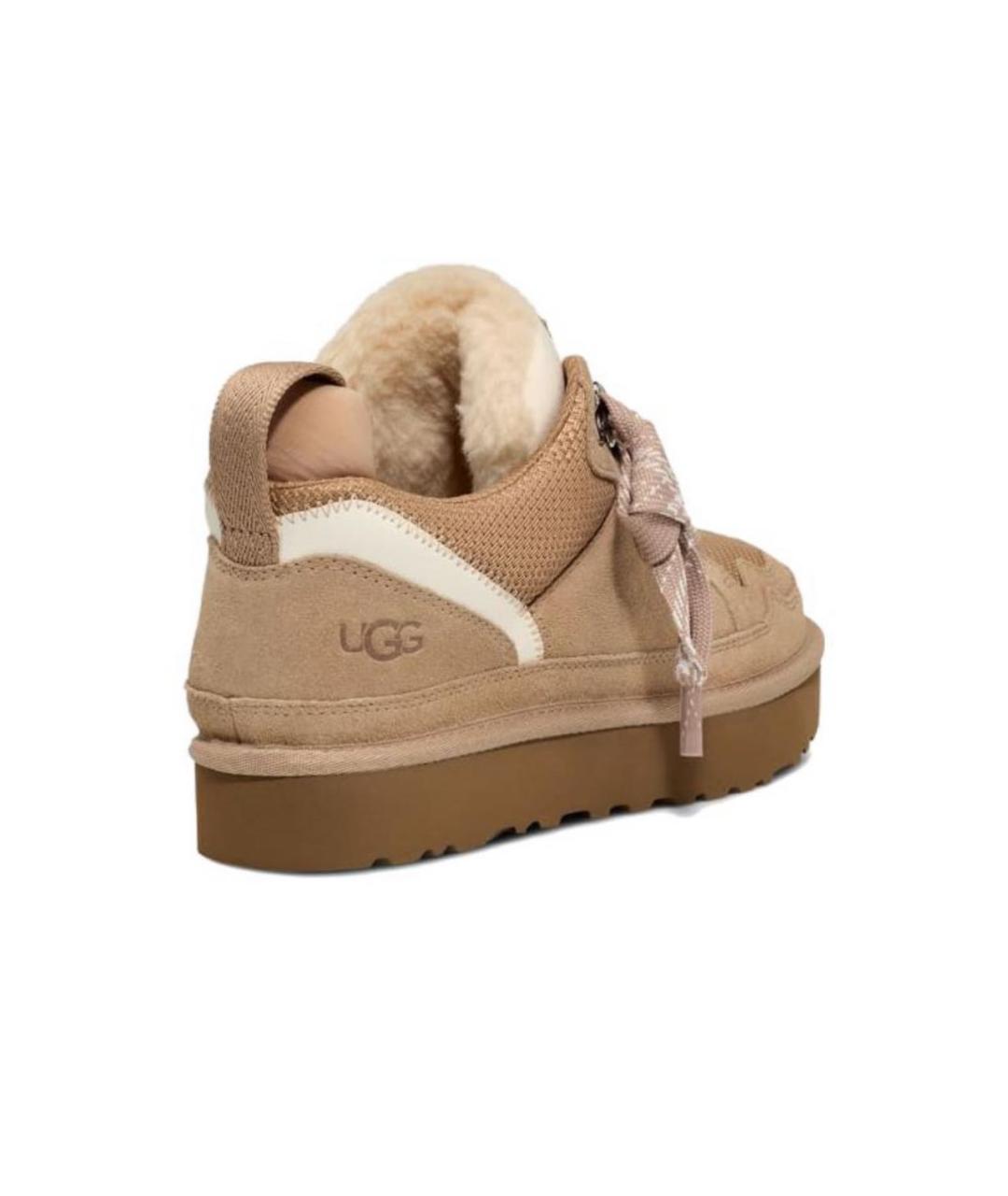 UGG AUSTRALIA Бежевые замшевые кроссовки, фото 4