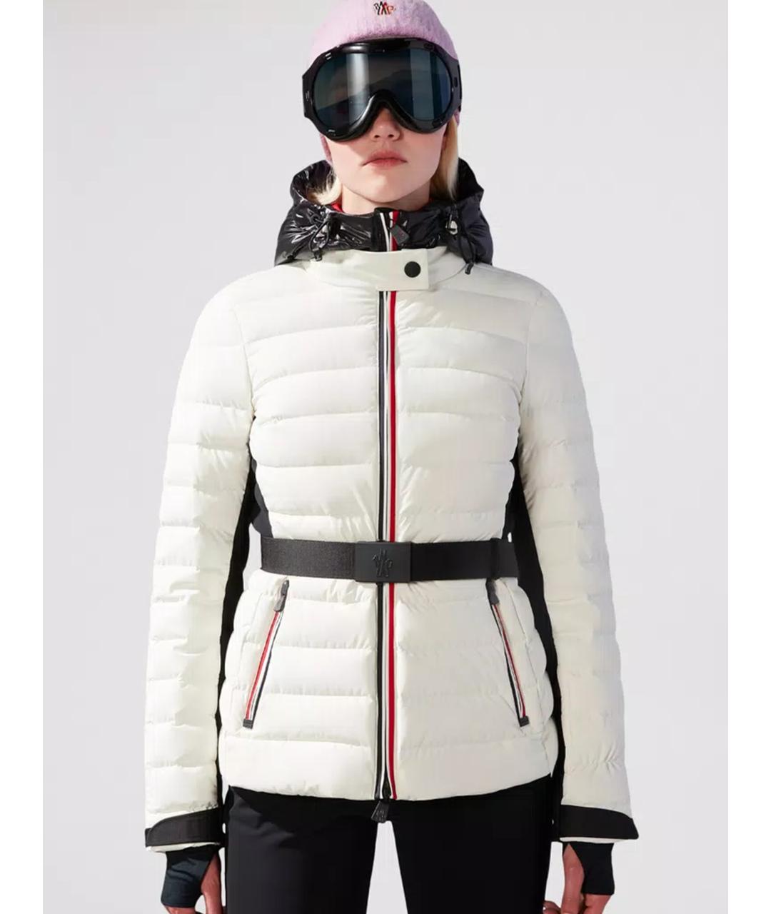 MONCLER Белая полиамидовая куртка, фото 6