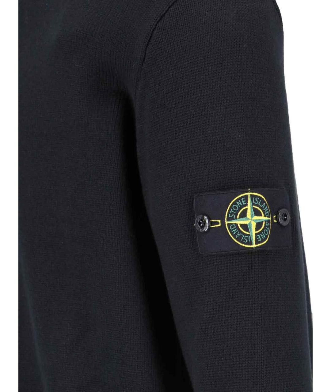 STONE ISLAND Черная водолазка, фото 3