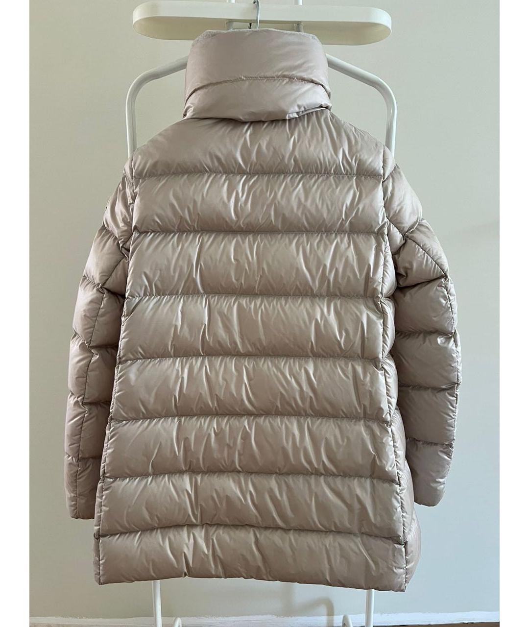 MONCLER Бежевый пуховик, фото 5