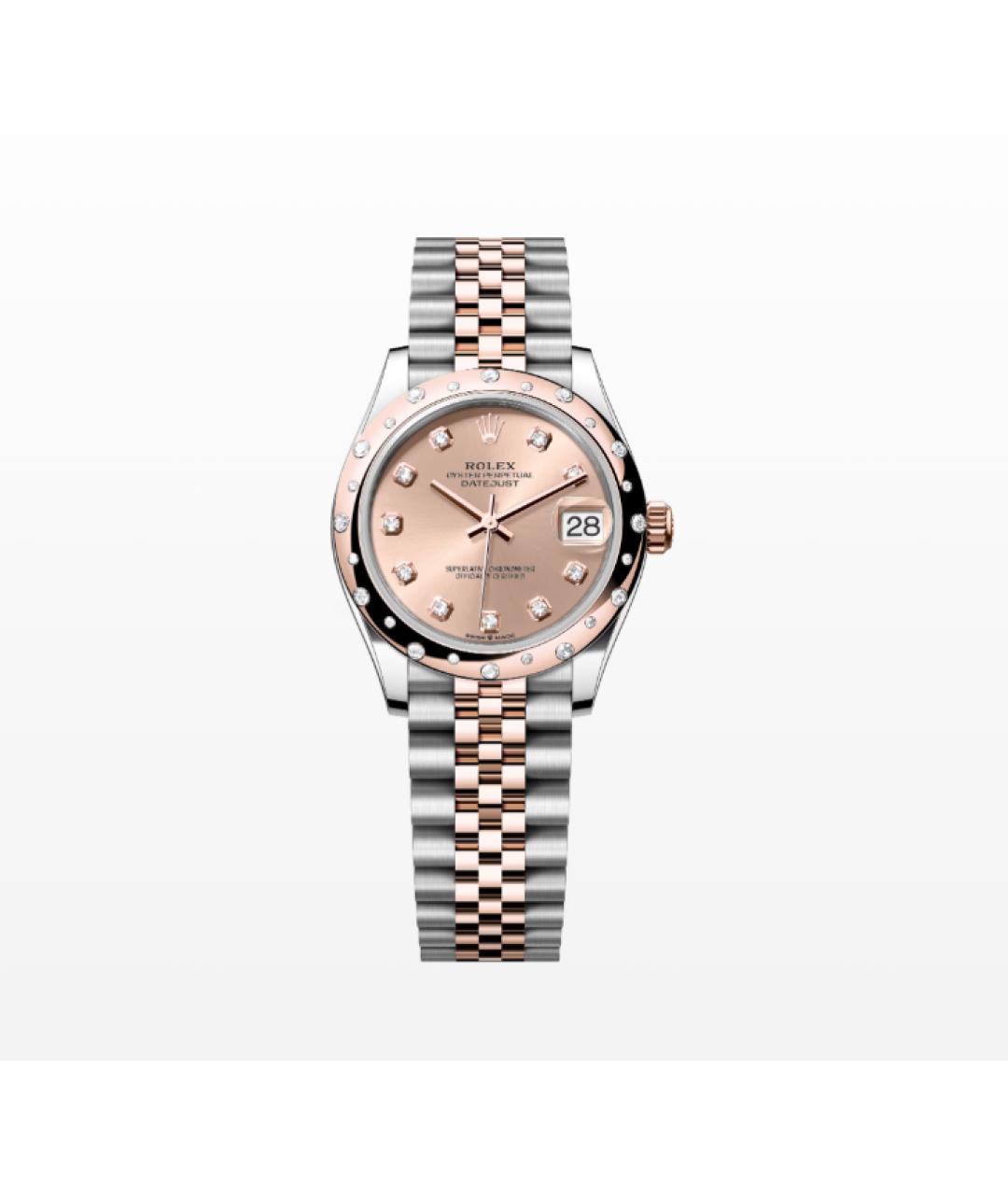 ROLEX Розовые часы из розового золота, фото 2