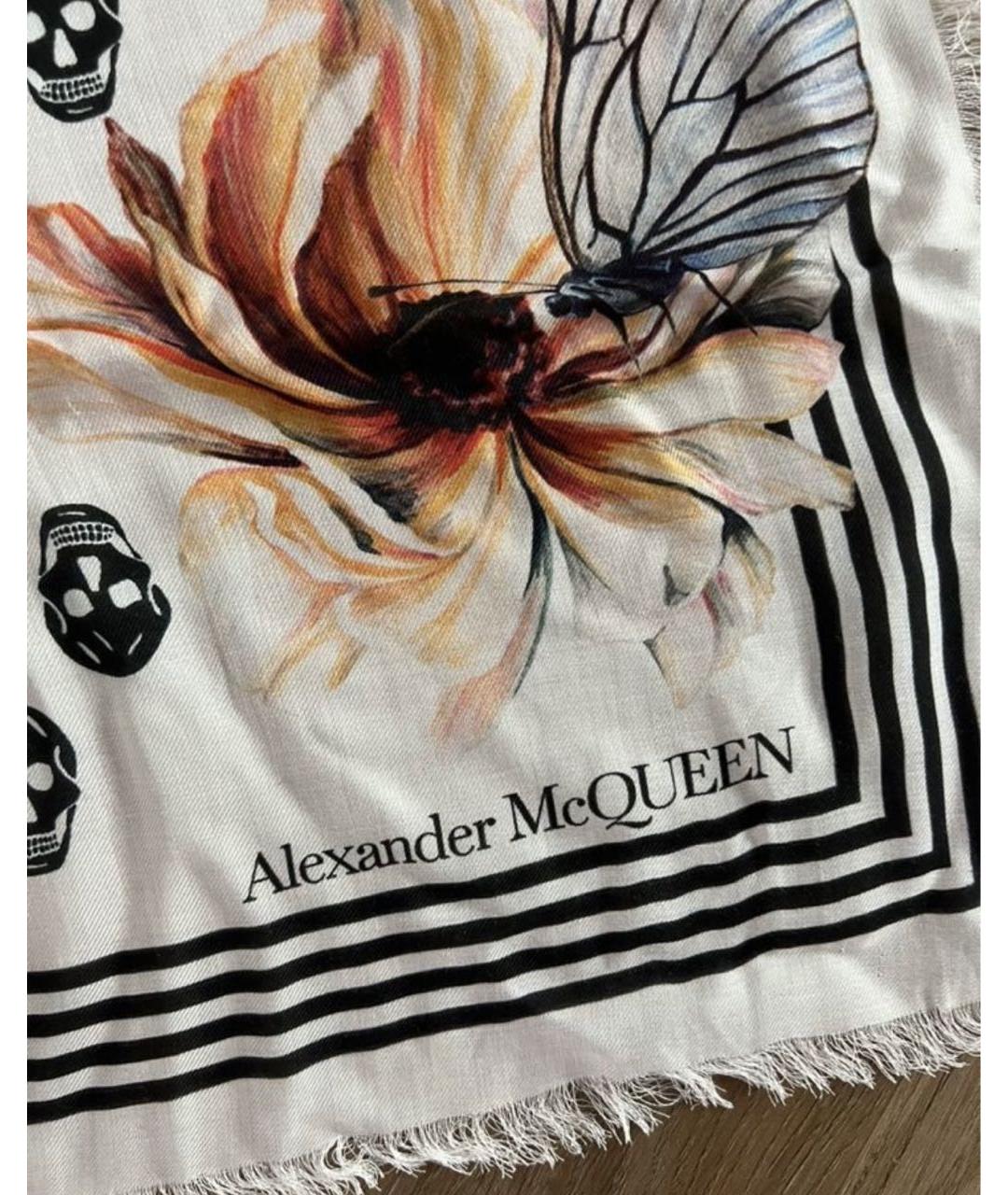 ALEXANDER MCQUEEN Мульти шелковый платок, фото 3