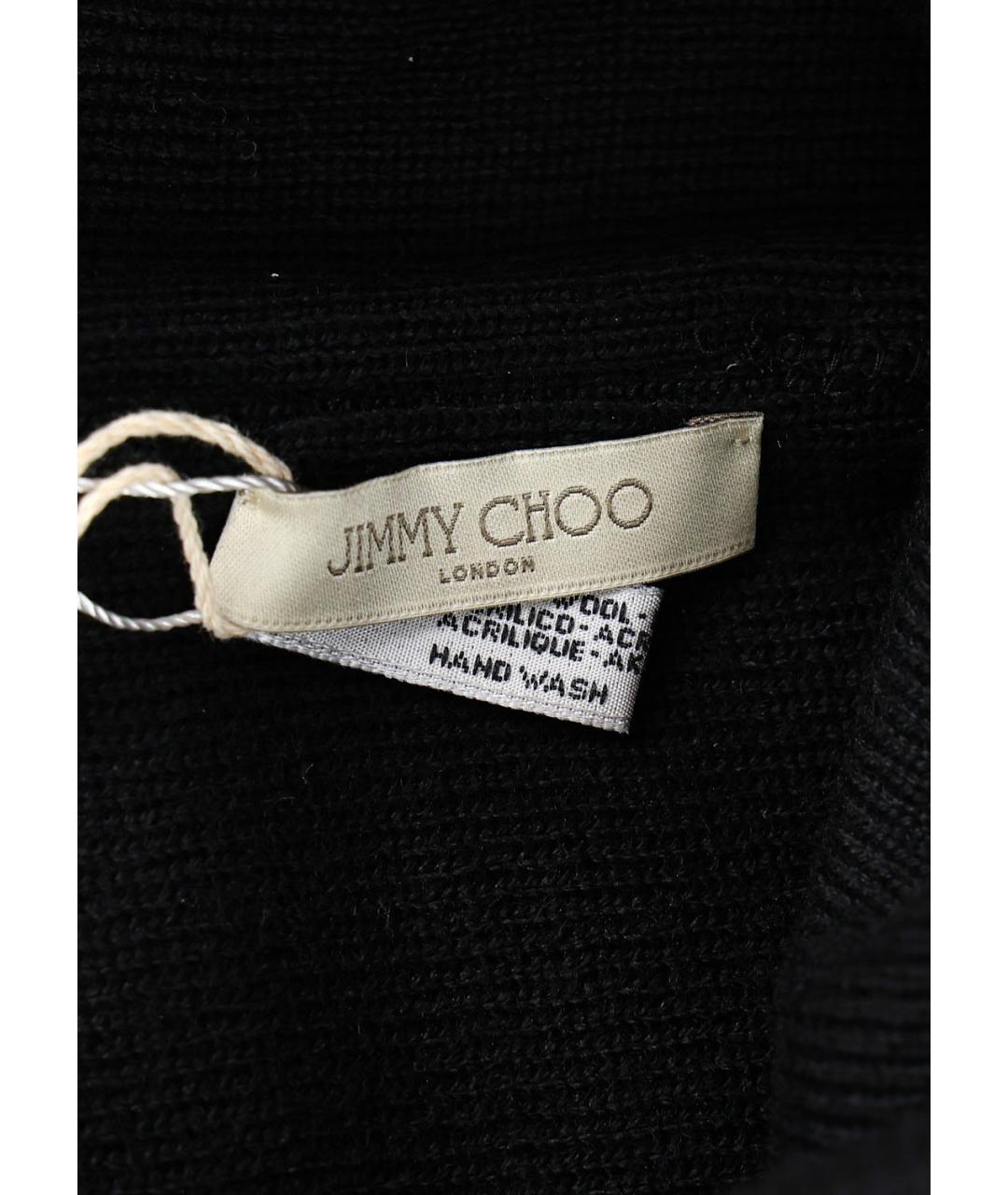 JIMMY CHOO Черная шерстяная шапка, фото 3