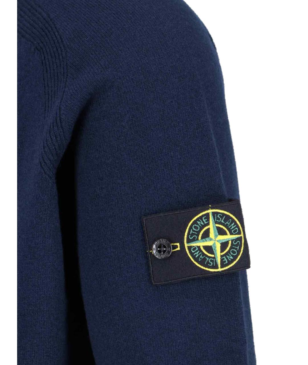 STONE ISLAND Темно-синий джемпер / свитер, фото 3