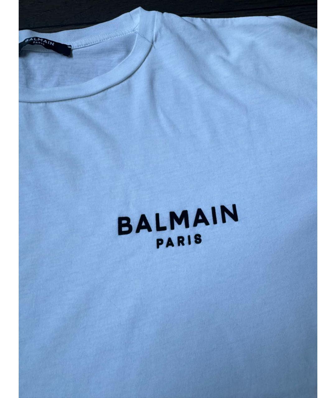 BALMAIN Белая футболка, фото 4