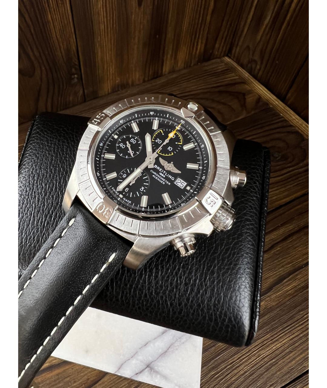 BREITLING Черные часы, фото 2