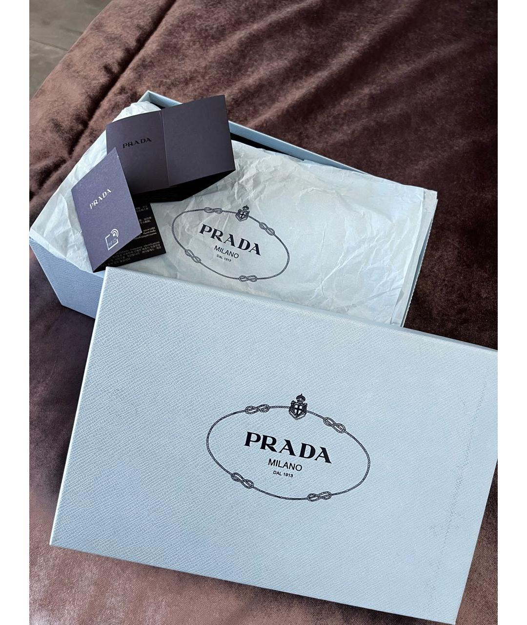 PRADA Черные кожаные лоферы, фото 7