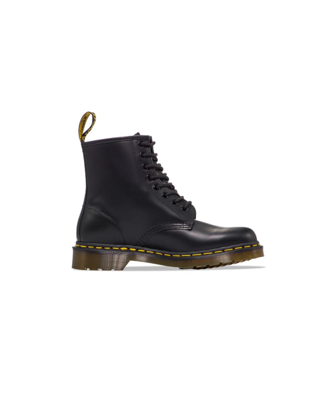 DR. MARTENS Черные кожаные ботинки, фото 1