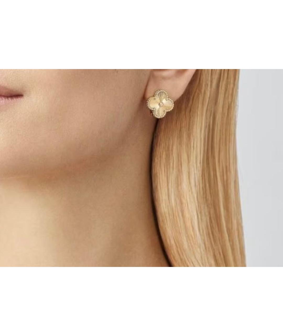 VAN CLEEF & ARPELS Золотые серьги из желтого золота, фото 3