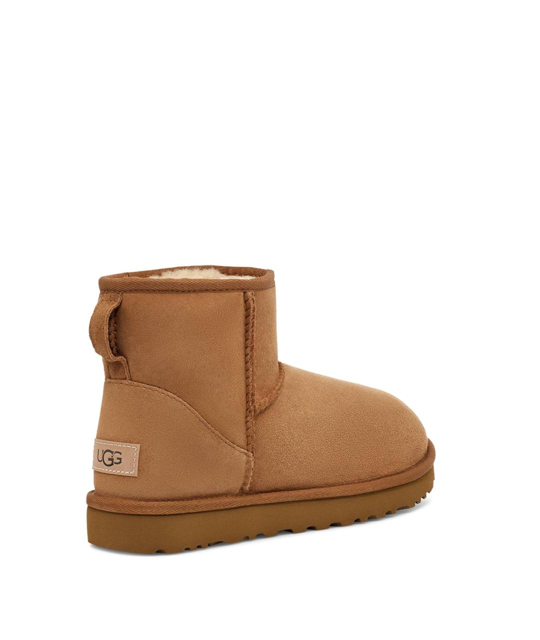 UGG AUSTRALIA Горчичные замшевые ботинки, фото 4