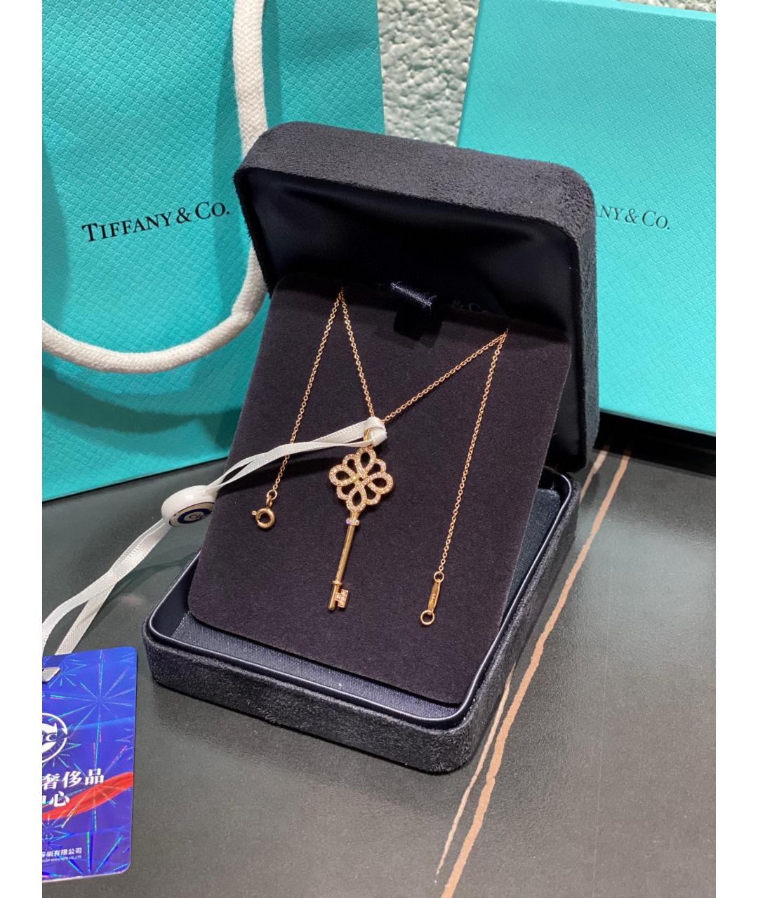 TIFFANY&CO Розовое колье из розового золота, фото 3