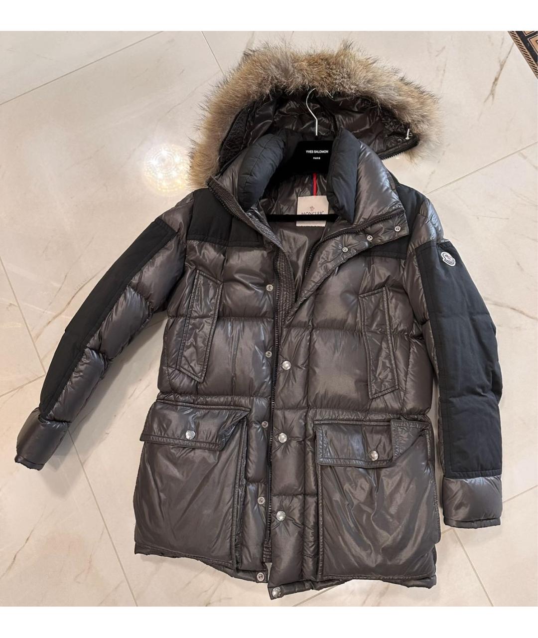 MONCLER Хаки пуховик, фото 4