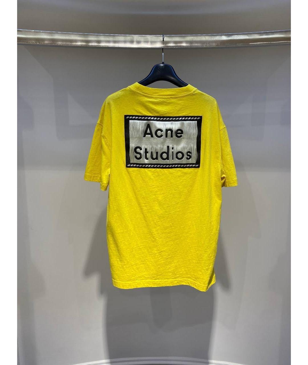 ACNE STUDIOS Желтая футболка, фото 2