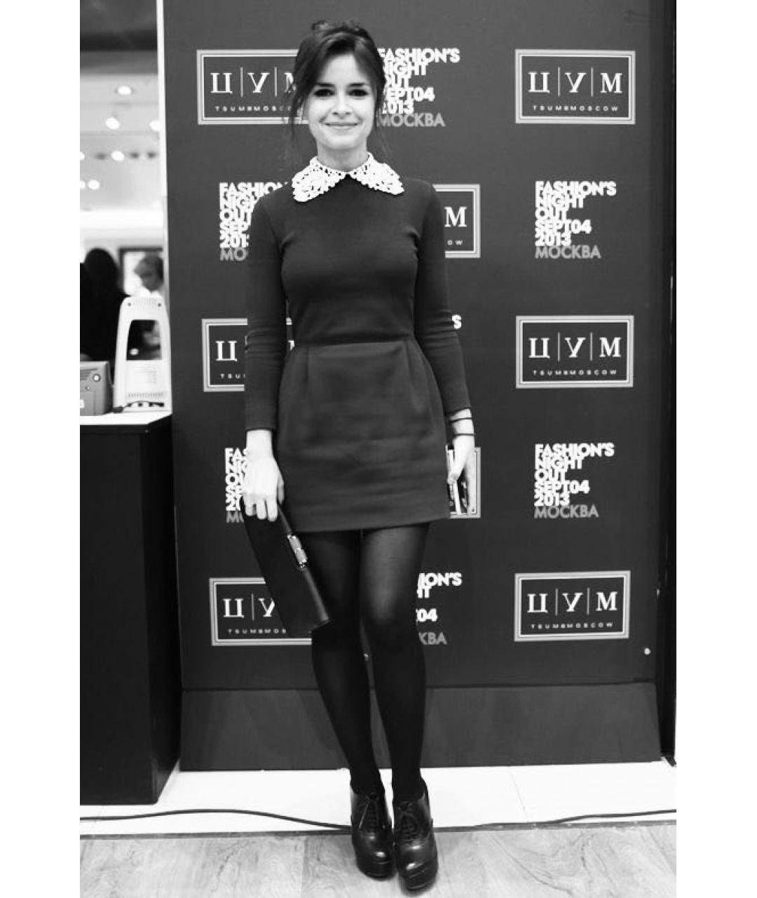 VALENTINO Черное повседневное платье, фото 7