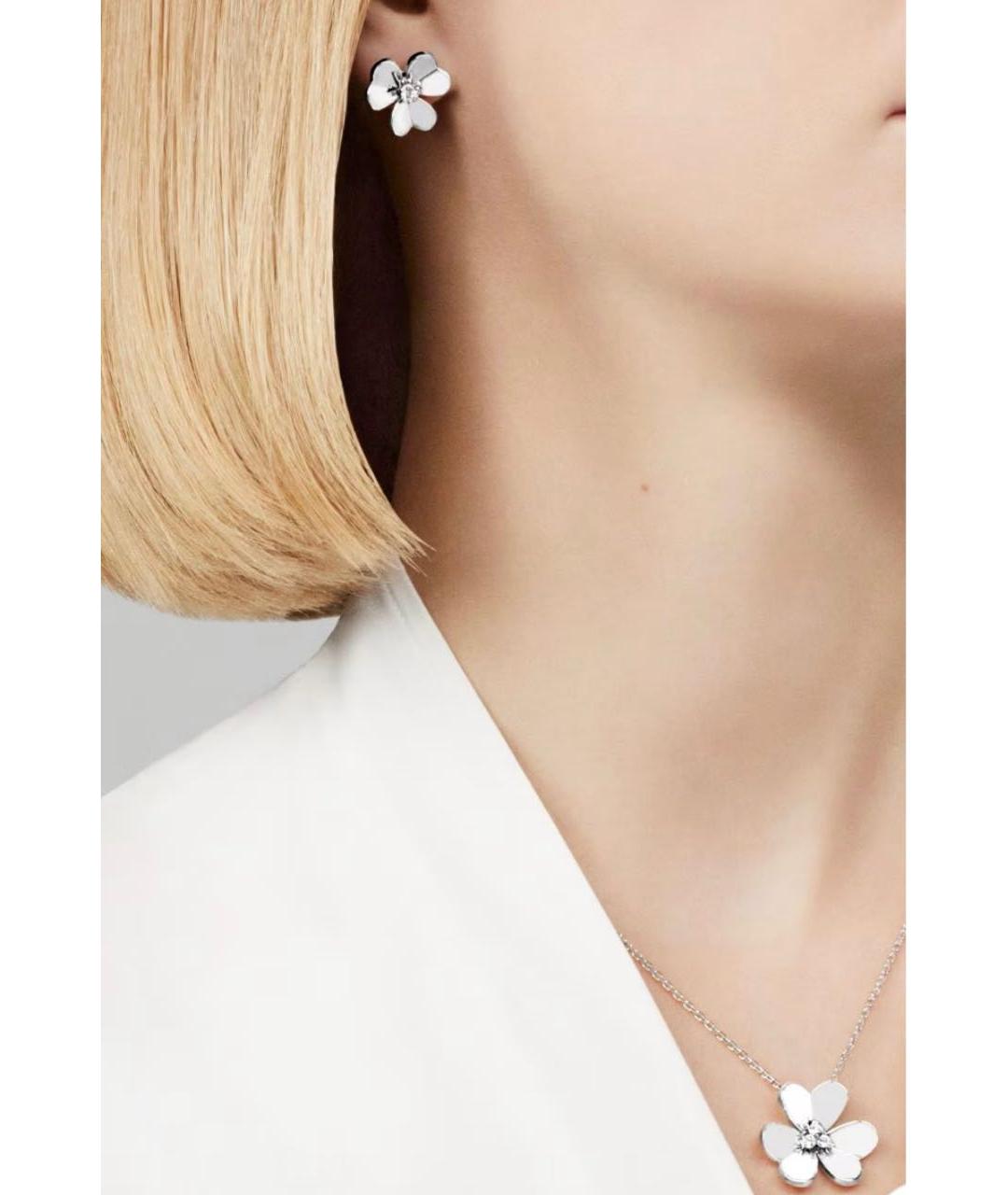 VAN CLEEF & ARPELS Серебряные серьги из белого золота, фото 3