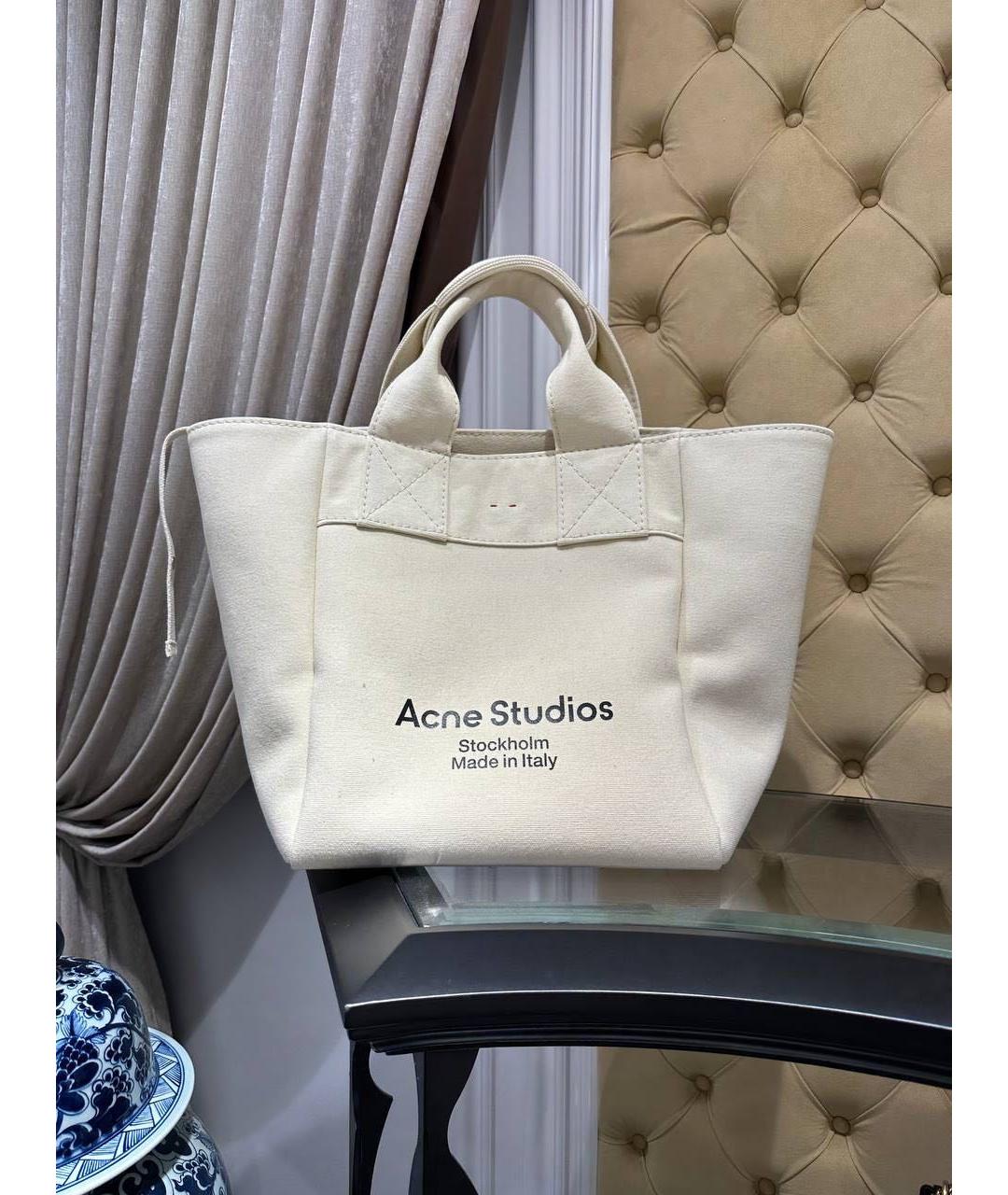 ACNE STUDIOS Белая сумка тоут, фото 2