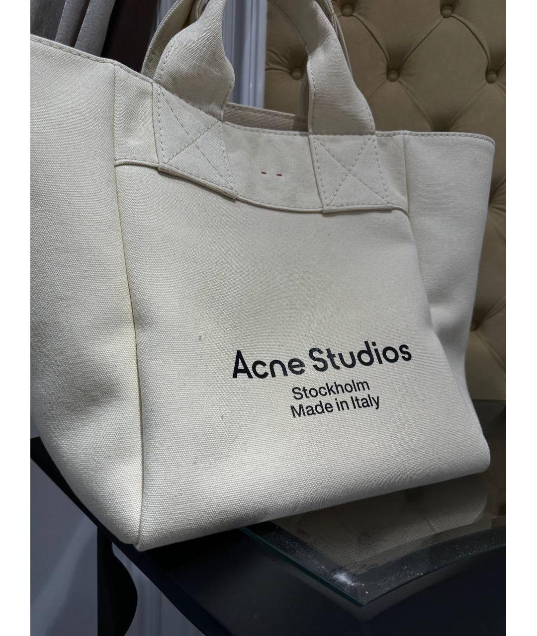 ACNE STUDIOS Белая сумка тоут, фото 3