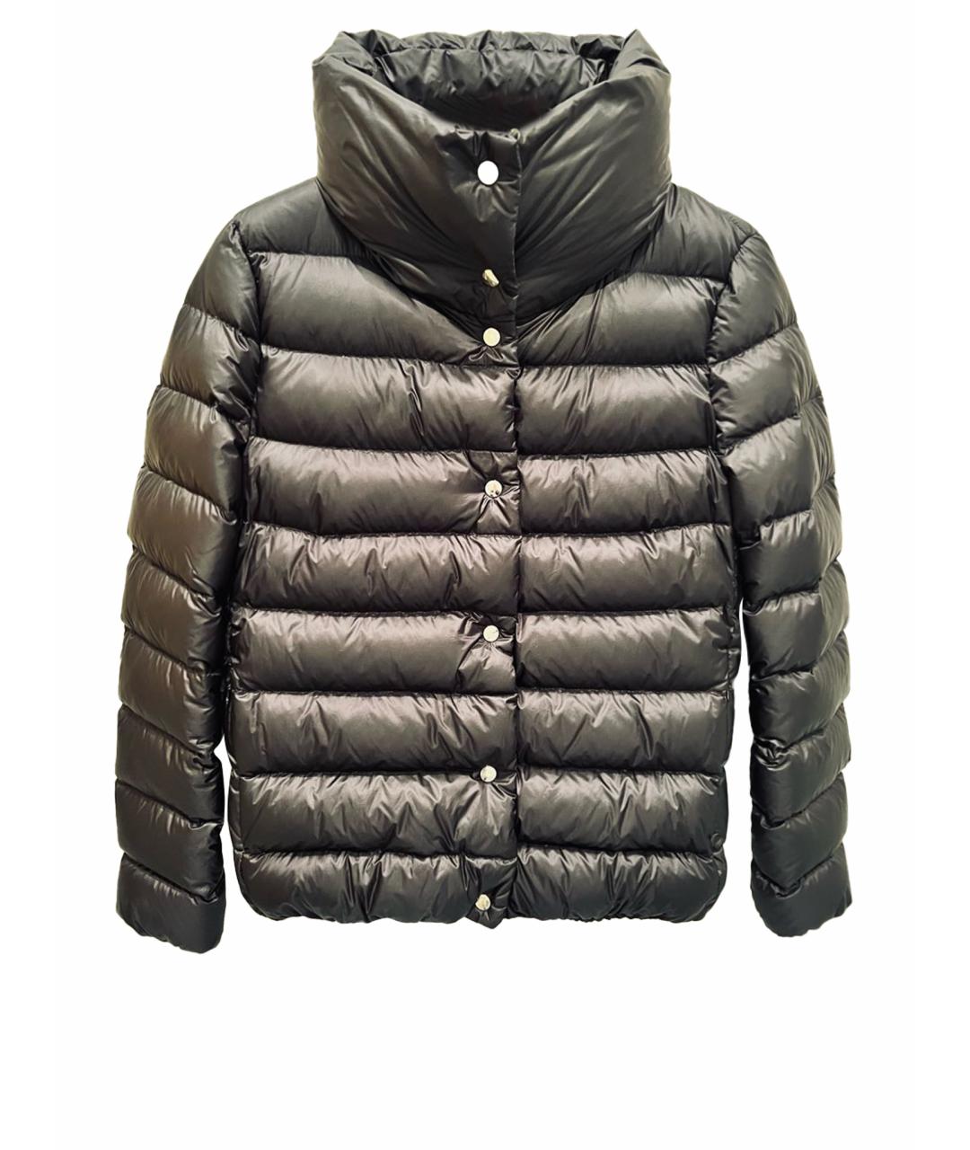 MONCLER Черный пуховик, фото 1