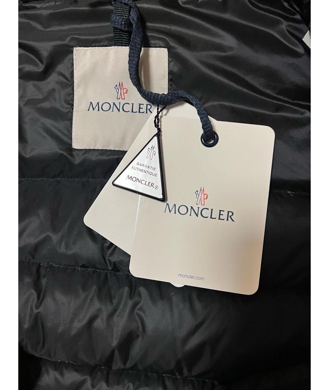 MONCLER Черный пуховик, фото 3