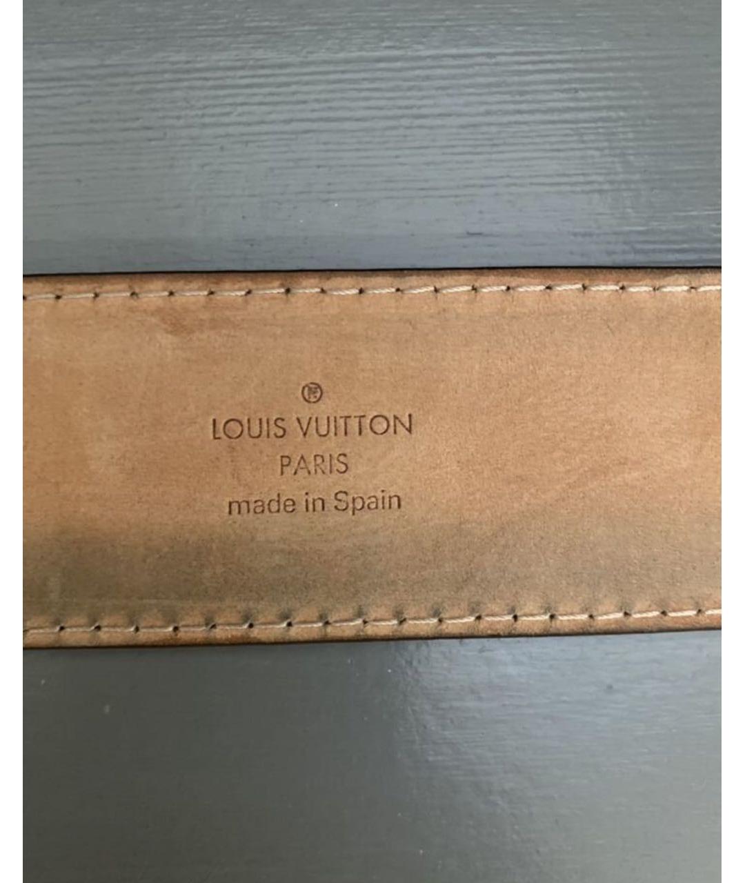 LOUIS VUITTON Коричневый ремень, фото 4