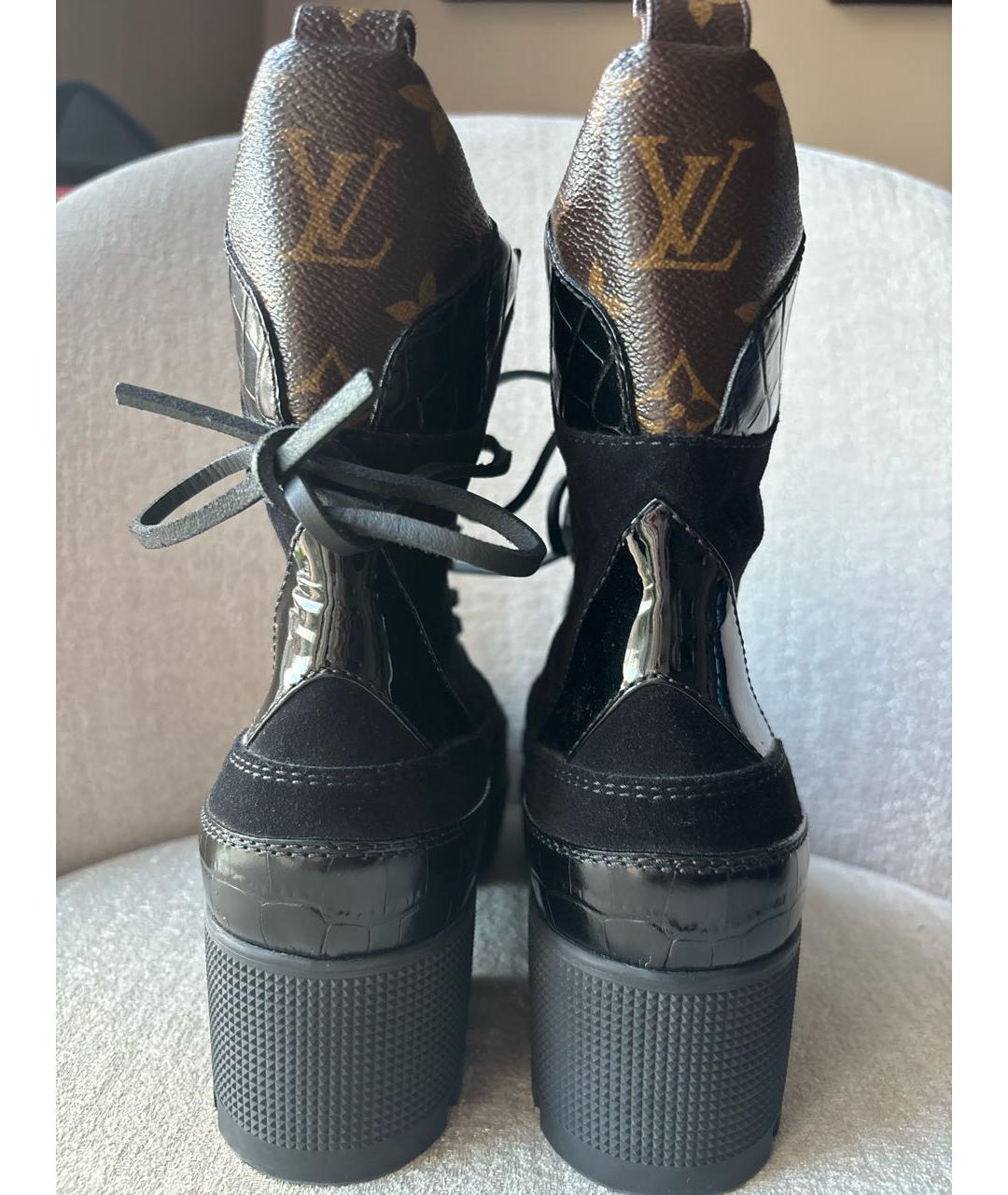 LOUIS VUITTON Черные ботинки, фото 4