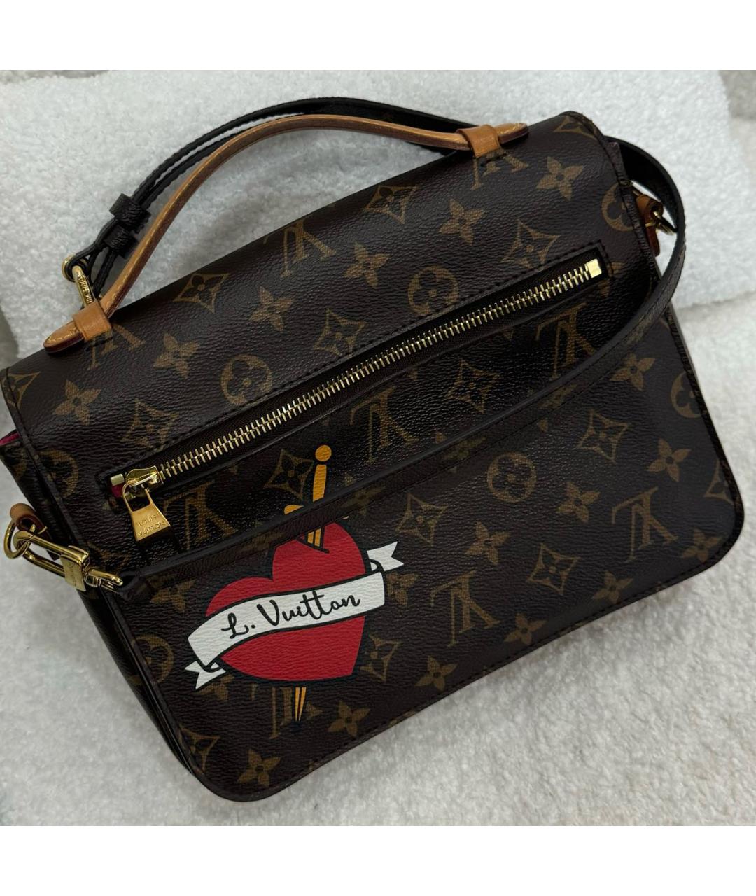 LOUIS VUITTON Коричневая сумка через плечо, фото 5